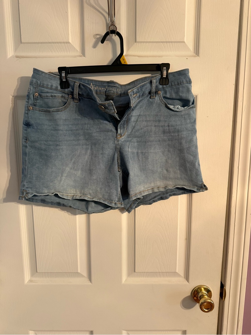 Natural Reflections Light Blue Denim Cutoff Shorts